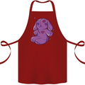 A Voodoo Doll Rabbit Cotton Apron 100% Organic Maroon
