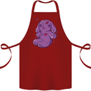 A Voodoo Doll Rabbit Cotton Apron 100% Organic Maroon