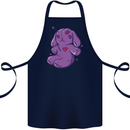 A Voodoo Doll Rabbit Cotton Apron 100% Organic Navy Blue