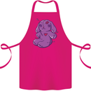 A Voodoo Doll Rabbit Cotton Apron 100% Organic Pink