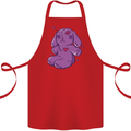 A Voodoo Doll Rabbit Cotton Apron 100% Organic Red