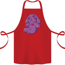 A Voodoo Doll Rabbit Cotton Apron 100% Organic Red
