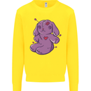 A Voodoo Doll Rabbit Kids Sweatshirt Jumper Yellow