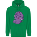 A Voodoo Doll Rabbit Mens 80% Cotton Hoodie Irish Green