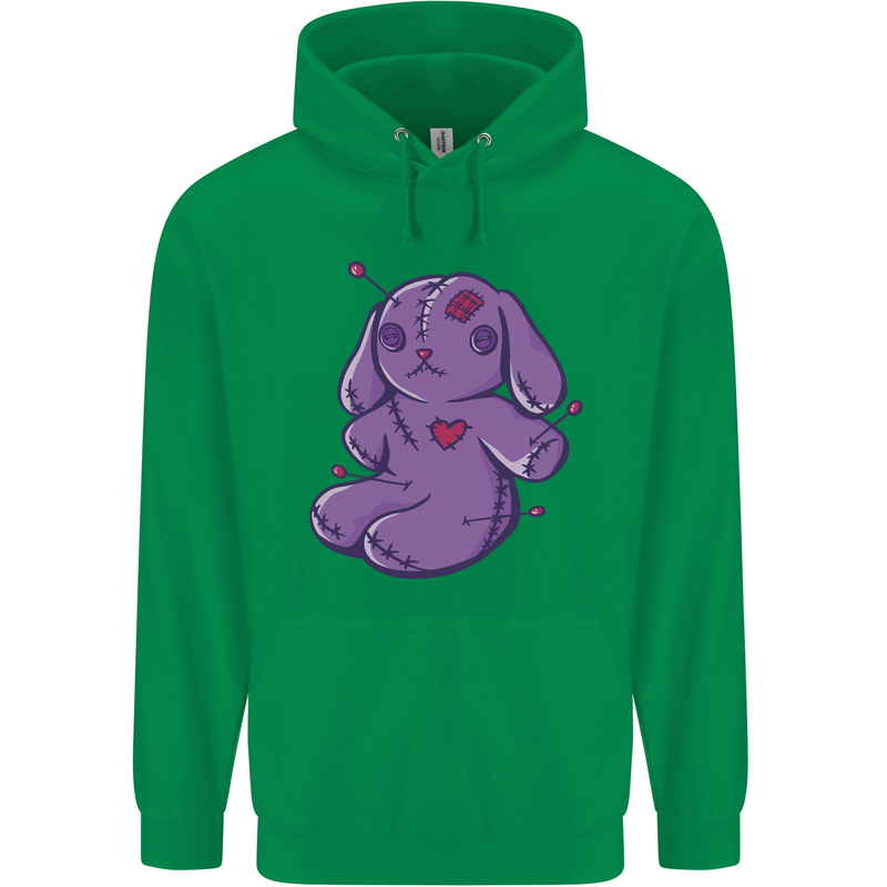 A Voodoo Doll Rabbit Mens 80% Cotton Hoodie Irish Green