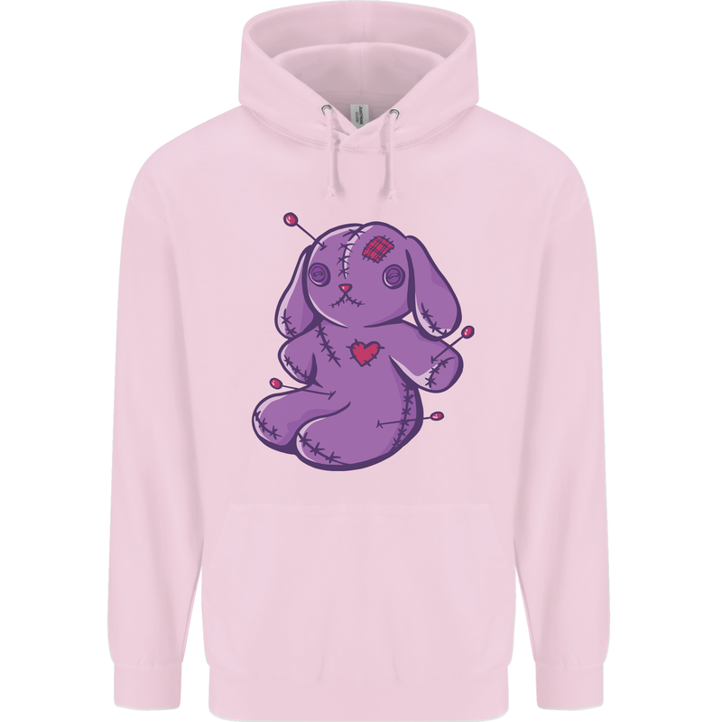 A Voodoo Doll Rabbit Mens 80% Cotton Hoodie Light Pink