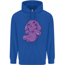 A Voodoo Doll Rabbit Mens 80% Cotton Hoodie Royal Blue