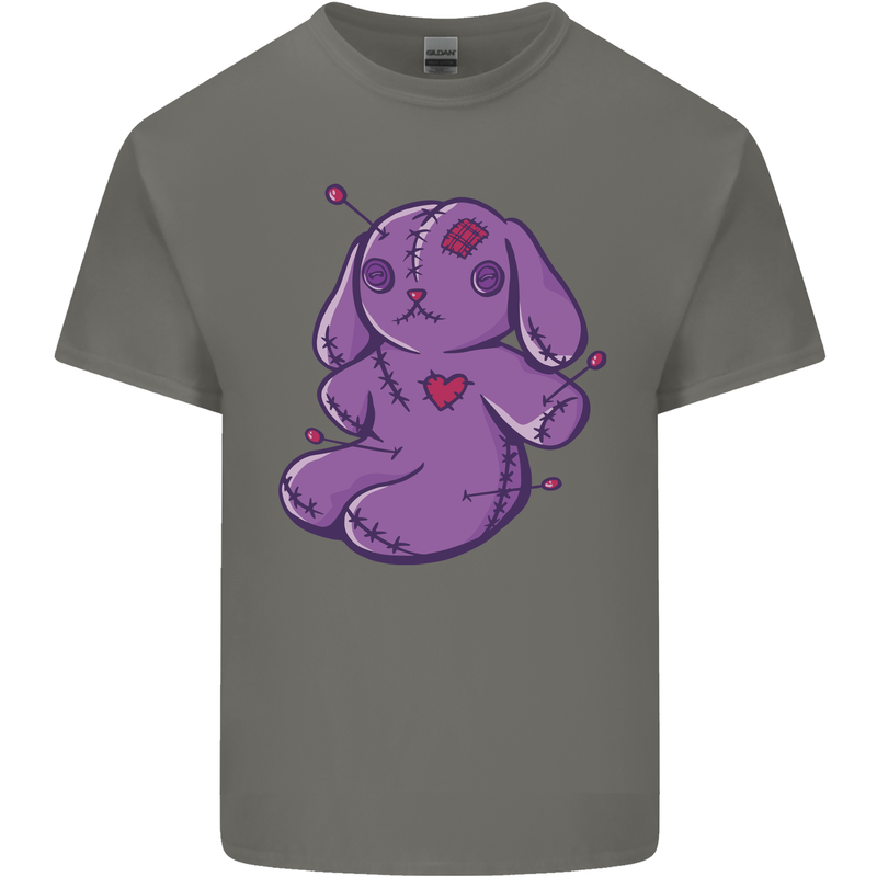 A Voodoo Doll Rabbit Mens Cotton T-Shirt Tee Top Charcoal