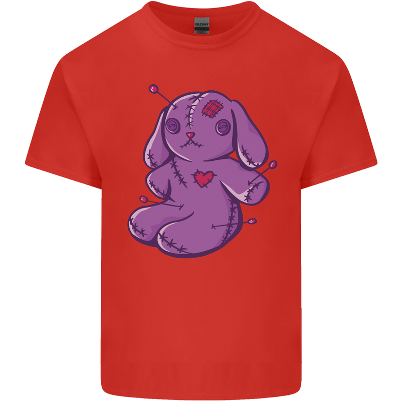 A Voodoo Doll Rabbit Mens Cotton T-Shirt Tee Top Red