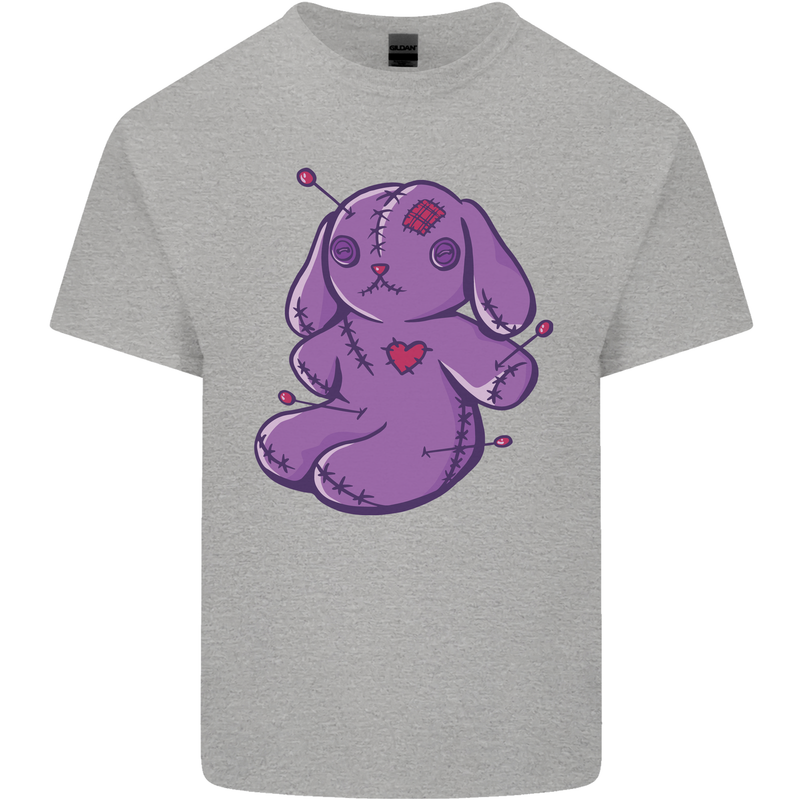 A Voodoo Doll Rabbit Mens Cotton T-Shirt Tee Top Sports Grey