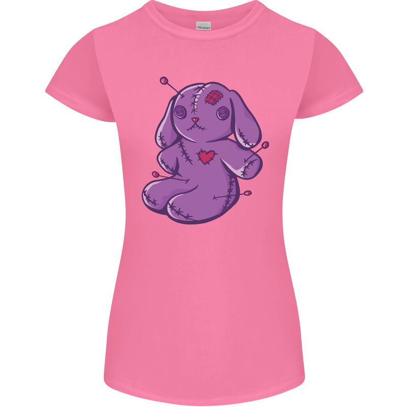 A Voodoo Doll Rabbit Womens Petite Cut T-Shirt Azalea