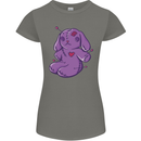 A Voodoo Doll Rabbit Womens Petite Cut T-Shirt Charcoal