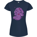 A Voodoo Doll Rabbit Womens Petite Cut T-Shirt Navy Blue
