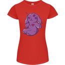 A Voodoo Doll Rabbit Womens Petite Cut T-Shirt Red