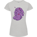 A Voodoo Doll Rabbit Womens Petite Cut T-Shirt Sports Grey
