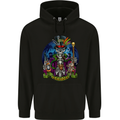 A Voodoo Skeleton Alcohol Doll Graveyard Childrens Kids Hoodie Black