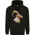 A Watercolour Goat Farming Childrens Kids Hoodie Black
