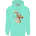 A Watercolour Goat Farming Childrens Kids Hoodie Peppermint