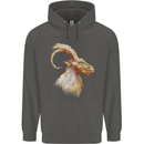 A Watercolour Goat Farming Childrens Kids Hoodie Storm Grey