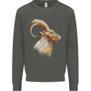 A Watercolour Goat Farming Kids Sweatshirt Jumper Storm Grey