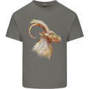 A Watercolour Goat Farming Kids T-Shirt Childrens Charcoal