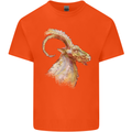 A Watercolour Goat Farming Kids T-Shirt Childrens Orange