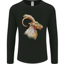 A Watercolour Goat Farming Mens Long Sleeve T-Shirt Black