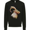 A Watercolour Goat Farming Mens Sweatshirt Jumper Black