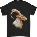 A Watercolour Goat Farming Mens T-Shirt 100% Cotton Black