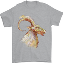 A Watercolour Goat Farming Mens T-Shirt 100% Cotton Sports Grey