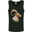 A Watercolour Goat Farming Mens Vest Tank Top Black