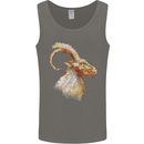 A Watercolour Goat Farming Mens Vest Tank Top Charcoal