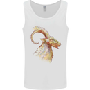 A Watercolour Goat Farming Mens Vest Tank Top White