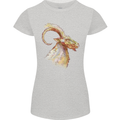 A Watercolour Goat Farming Womens Petite Cut T-Shirt Sports Grey