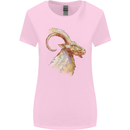 A Watercolour Goat Farming Womens Wider Cut T-Shirt Light Pink