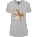 A Watercolour Goat Farming Womens Wider Cut T-Shirt Sports Grey