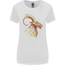 A Watercolour Goat Farming Womens Wider Cut T-Shirt White