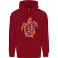A Watercolour Turtle Childrens Kids Hoodie Red