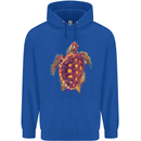 A Watercolour Turtle Childrens Kids Hoodie Royal Blue