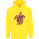 A Watercolour Turtle Childrens Kids Hoodie Yellow