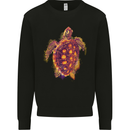 A Watercolour Turtle Kids Sweatshirt Jumper Black