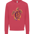 A Watercolour Turtle Kids Sweatshirt Jumper Heliconia