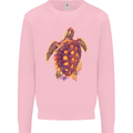 A Watercolour Turtle Kids Sweatshirt Jumper Light Pink