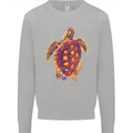 A Watercolour Turtle Kids Sweatshirt Jumper Sports Grey