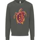 A Watercolour Turtle Kids Sweatshirt Jumper Storm Grey