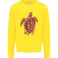 A Watercolour Turtle Kids Sweatshirt Jumper Yellow