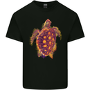 A Watercolour Turtle Kids T-Shirt Childrens Black