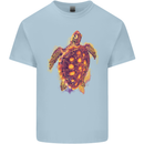 A Watercolour Turtle Kids T-Shirt Childrens Light Blue