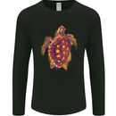 A Watercolour Turtle Mens Long Sleeve T-Shirt Black