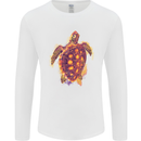 A Watercolour Turtle Mens Long Sleeve T-Shirt White